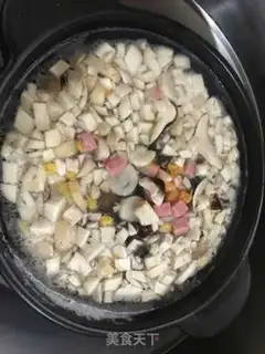 Make Seafood congee step 3