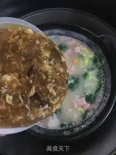 Make Seafood congee step 5