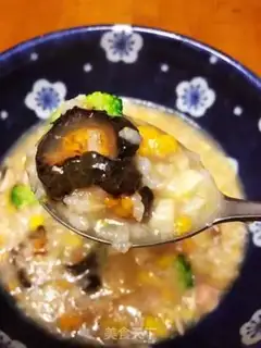 Make Seafood congee step 6