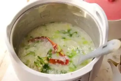 Make Crab porridge step 6