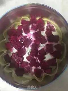 Make Flamingo box cake step 6