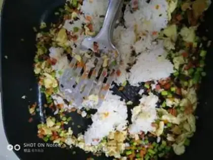 Make Egg fried rice step 6