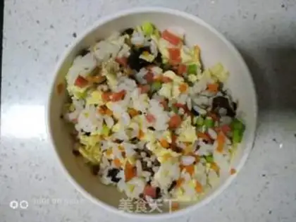 Make Egg fried rice step 7