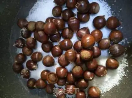 Make A simple version of sugar fried chestnuts step 5