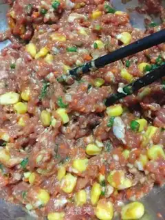 Make Fresh meat corn step 1