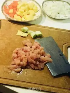 Make Curry chicken step 1