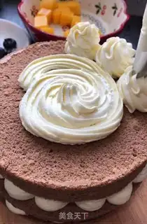 Make Mango cream cake step 6