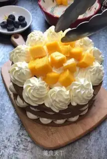 Make Mango cream cake step 8