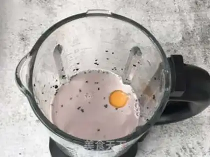 Make Black sesame rice cake step 1