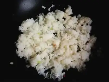 Make Puffy egg fried rice step 3