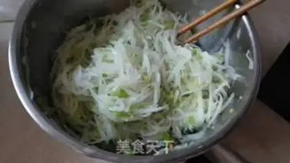 Make Shrimp radish pancakes step 7