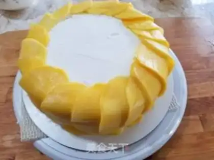 Make Mango cake step 17