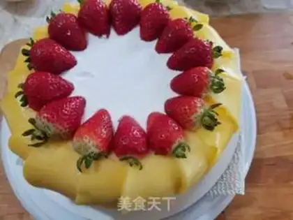Make Mango cake step 18