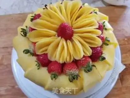 Make Mango cake step 19