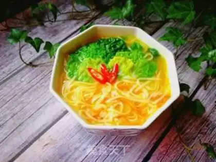 Make Puffy chicken noodles step 7