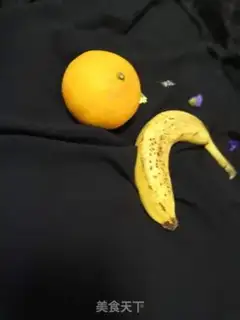 Make Orange banana mud step 1