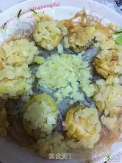 Make Abalone garlic fan step 2