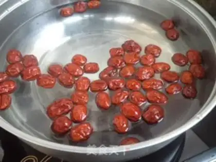 Make ♪ Oatmeal red dates ♪ step 3