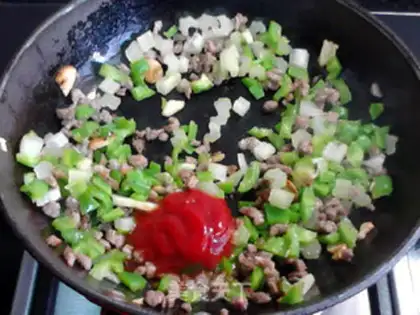 Make Cheese and beef noodles step 9