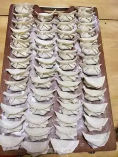 Make Shrimp green dumplings step 6