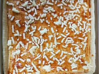 Make Big square pizza step 12