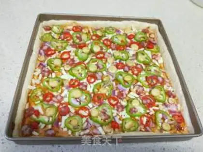 Make Big square pizza step 20