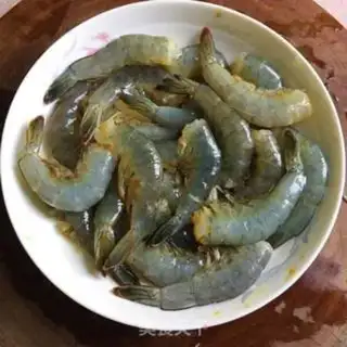 Make Pepper salt potato shrimp step 1