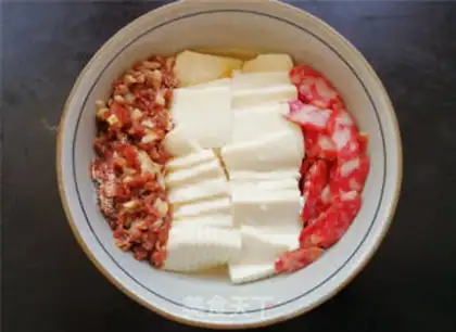 Make The fragrance tofu holds the eggs step 5