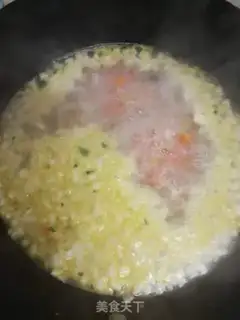 Make Seafood mushroom ham soup step 5
