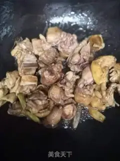 Make Chicken stew mushrooms step 3