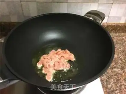 Make Two bean fried meat step 3