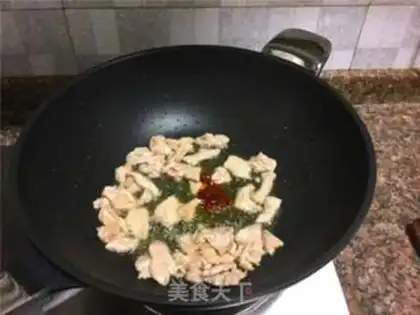 Make Two bean fried meat step 4