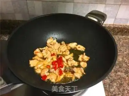 Make Two bean fried meat step 5
