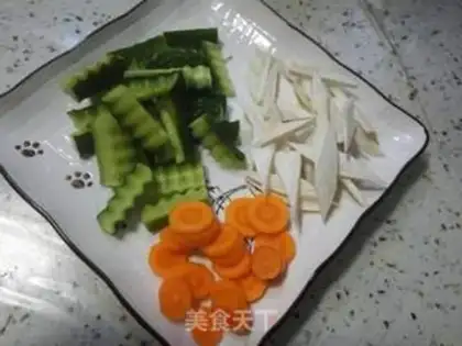 Make Clear the scallop step 1