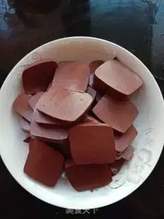 Make Skinned tofu and pig blood step 3