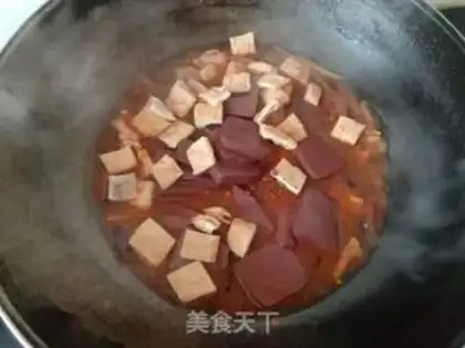 Make Skinned tofu and pig blood step 10