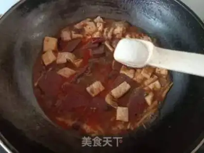 Make Skinned tofu and pig blood step 12