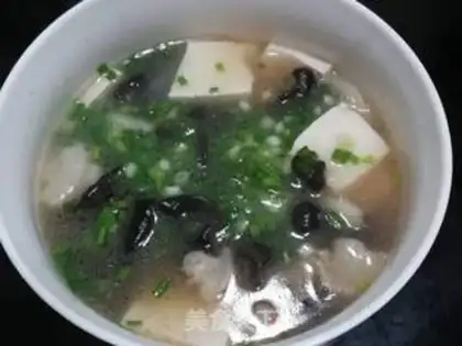 Make Meat tofu wood soup step 0