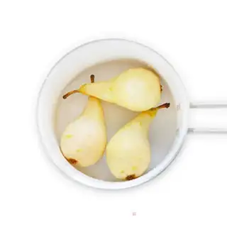 Make Black chocolate cinnamon pear step 0