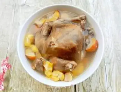 Make Steam chestnut pigeon soup step 8