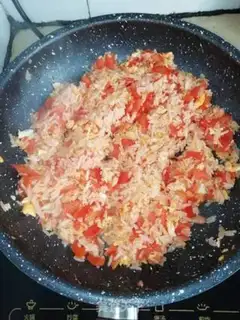 Make Tomato fried rice step 2