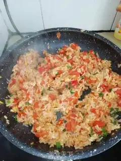 Make Tomato fried rice step 3