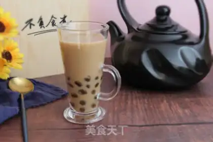 Make Pearl milk tea step 8