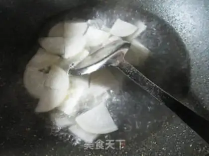 Make A duck egg radish for a fan step 4