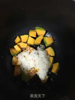 Make Pumpkin rice porridge step 3