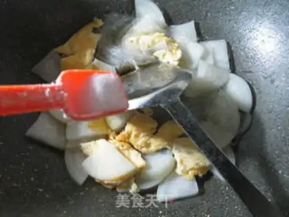 Make A duck egg radish for a fan step 7