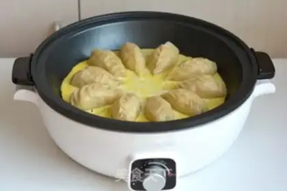 Make Eggs and dumplings step 12