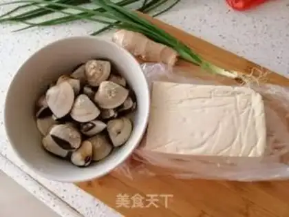 Make Tofu soup step 0