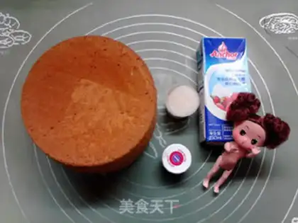 Make A bubble bath and a doll cake step 0