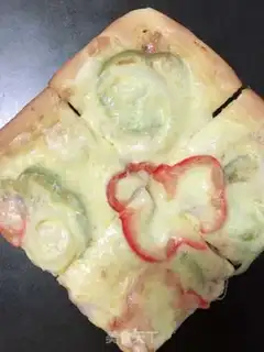 Make Square bacon ham pizza step 15